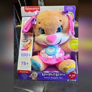 Fisher-Price Laugh & Learn Smart Stages Puppy - Pink and Brown